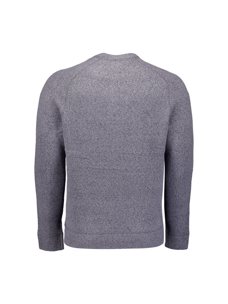Melange wool jumper | Washed Blue