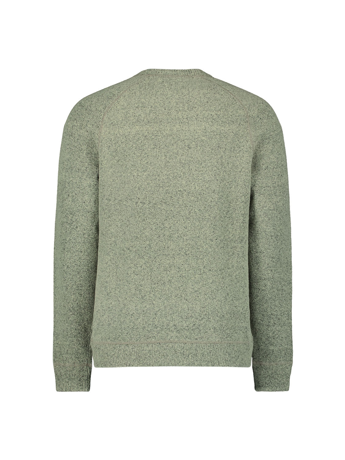 Melange wool jumper | Light Moss
