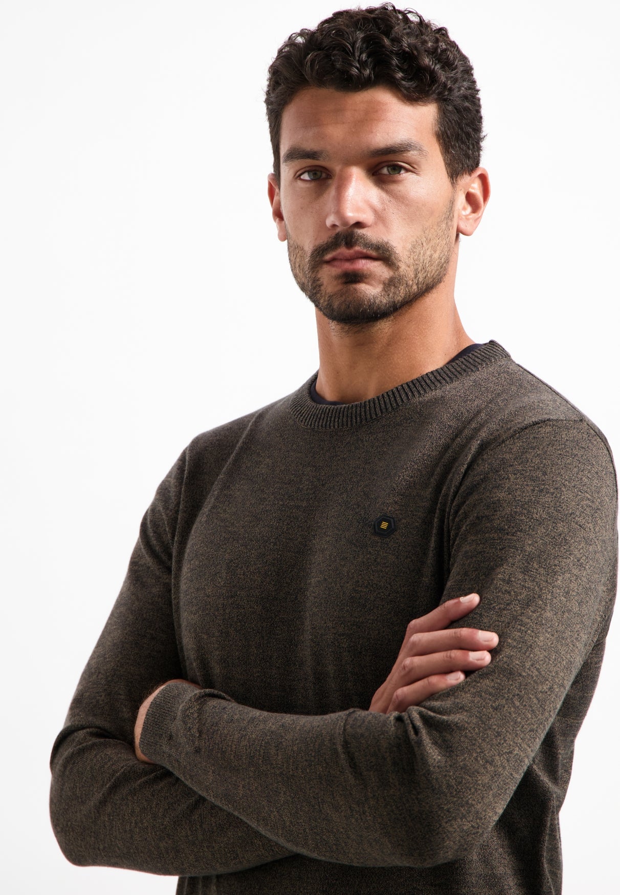 Melange jumper | Taupe