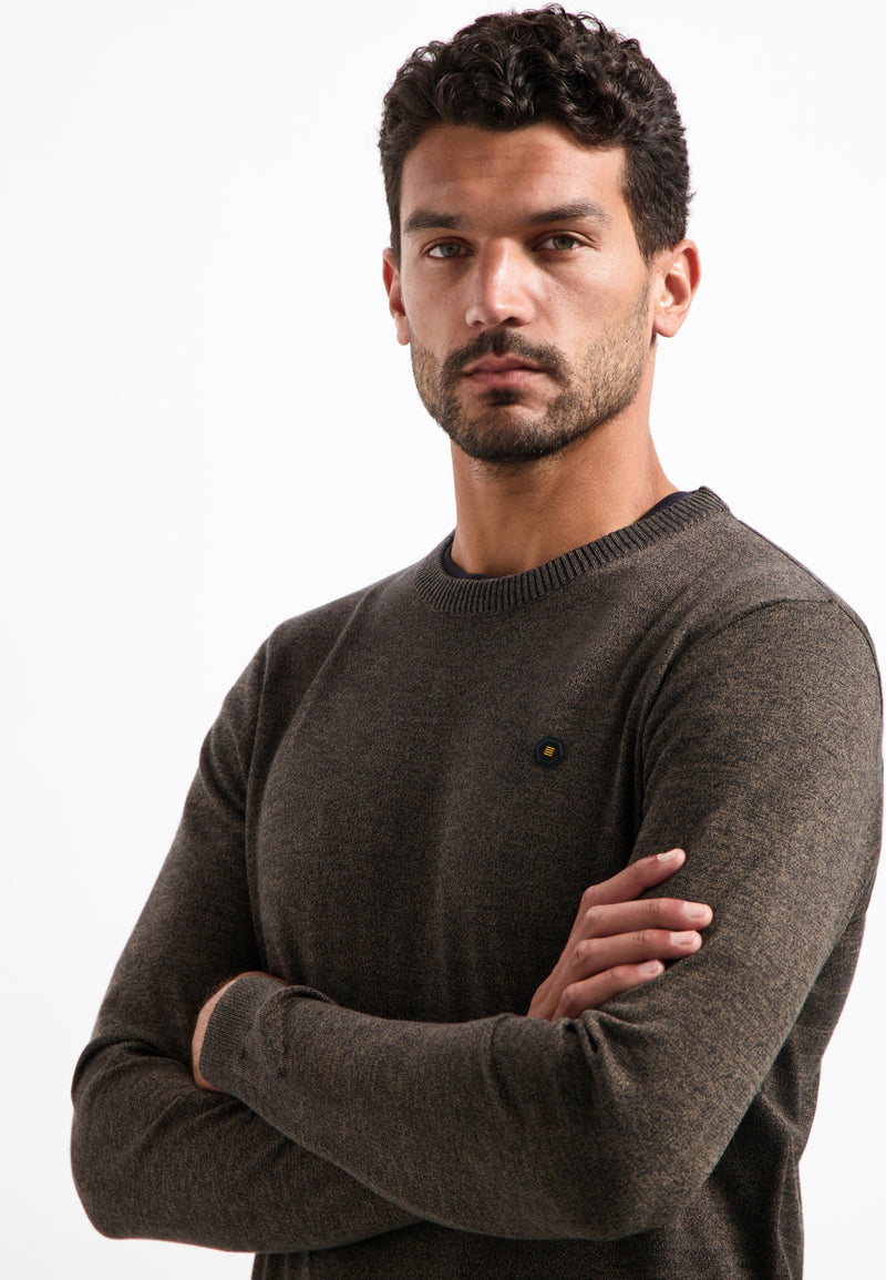 Melange jumper | Taupe