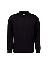 Half-zip polo jumper | Black