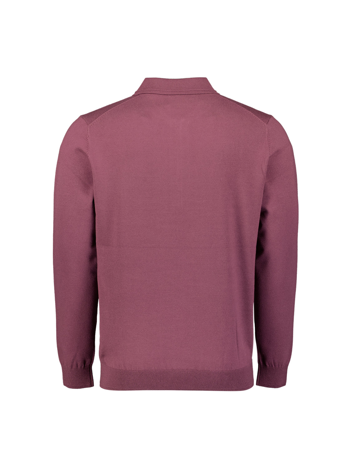 Half-zip polo jumper | Dark Wine