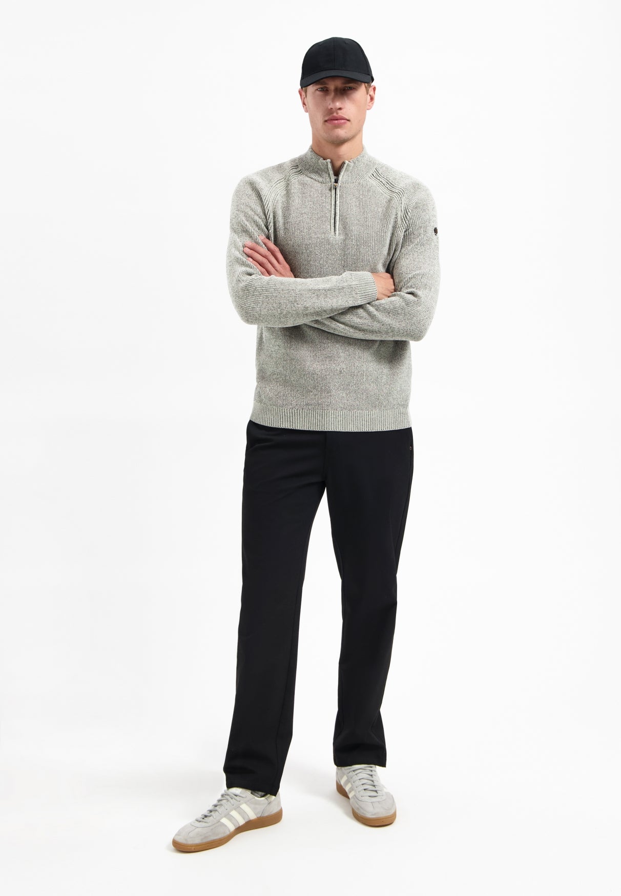 Half-zip melange jumper | Kit