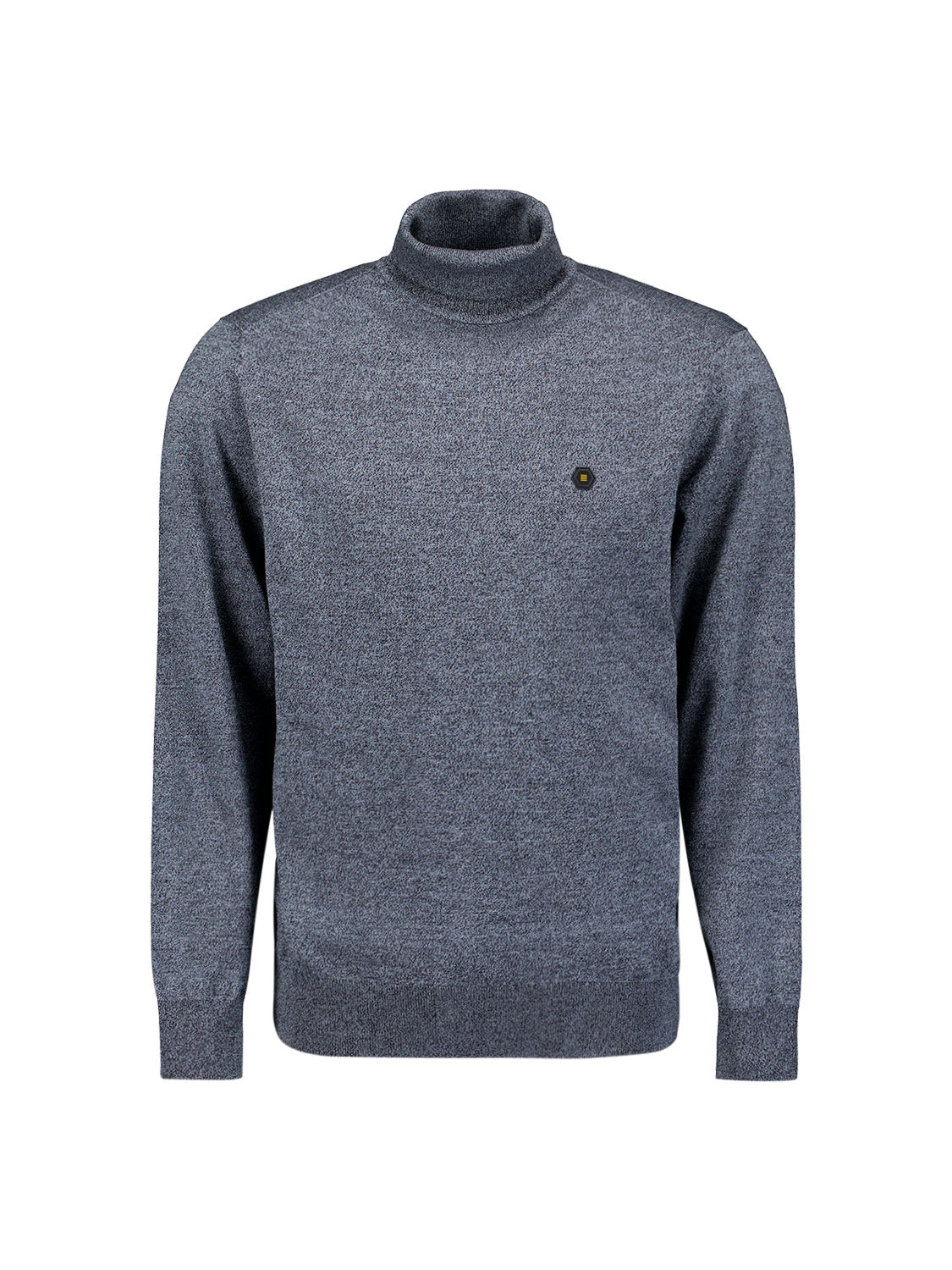 Melange Turtleneck jumper | Dusty Blue