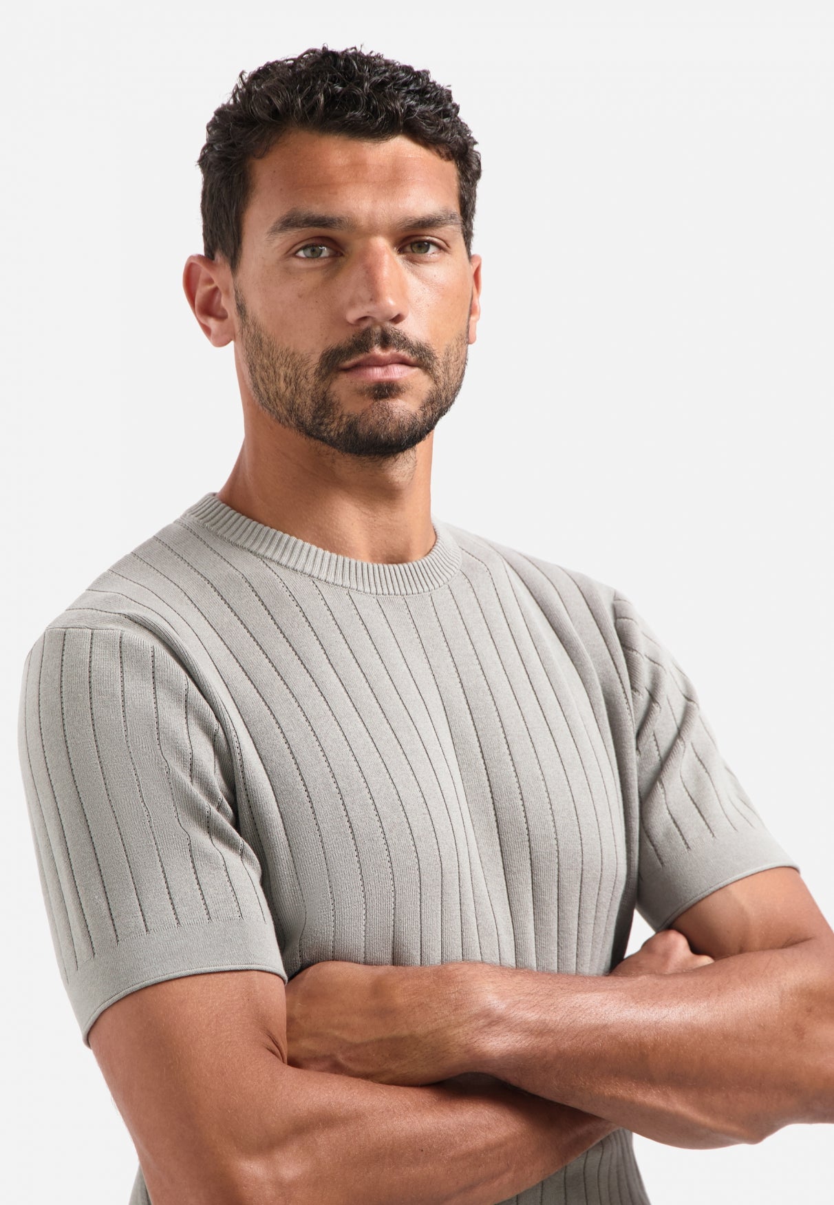 Knitted T-Shirt | Clay