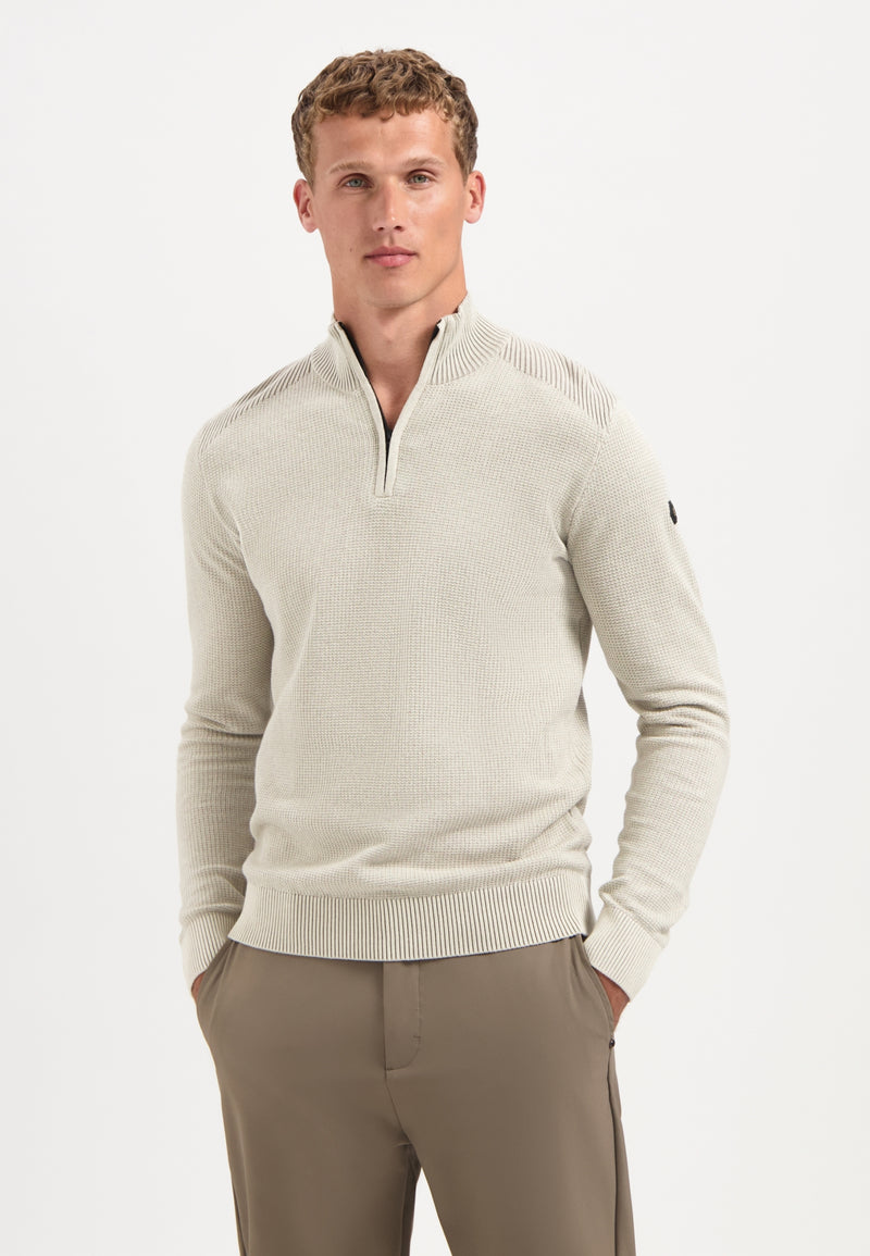 Textured half-zip jumper | Kit
