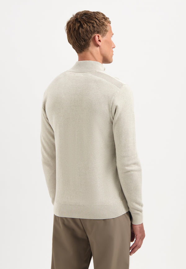 Textured half-zip jumper | Kit