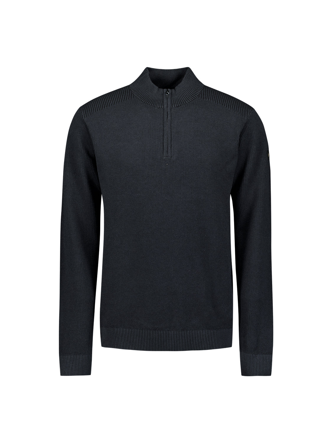 Textured half-zip jumper | Night