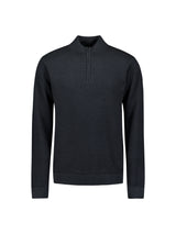 Textured half-zip jumper | Night