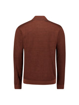 Textured half-zip jumper | Terra