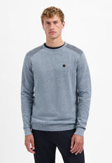 Shoulder rib jumper | Dusty Blue