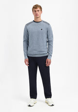 Shoulder rib jumper | Dusty Blue