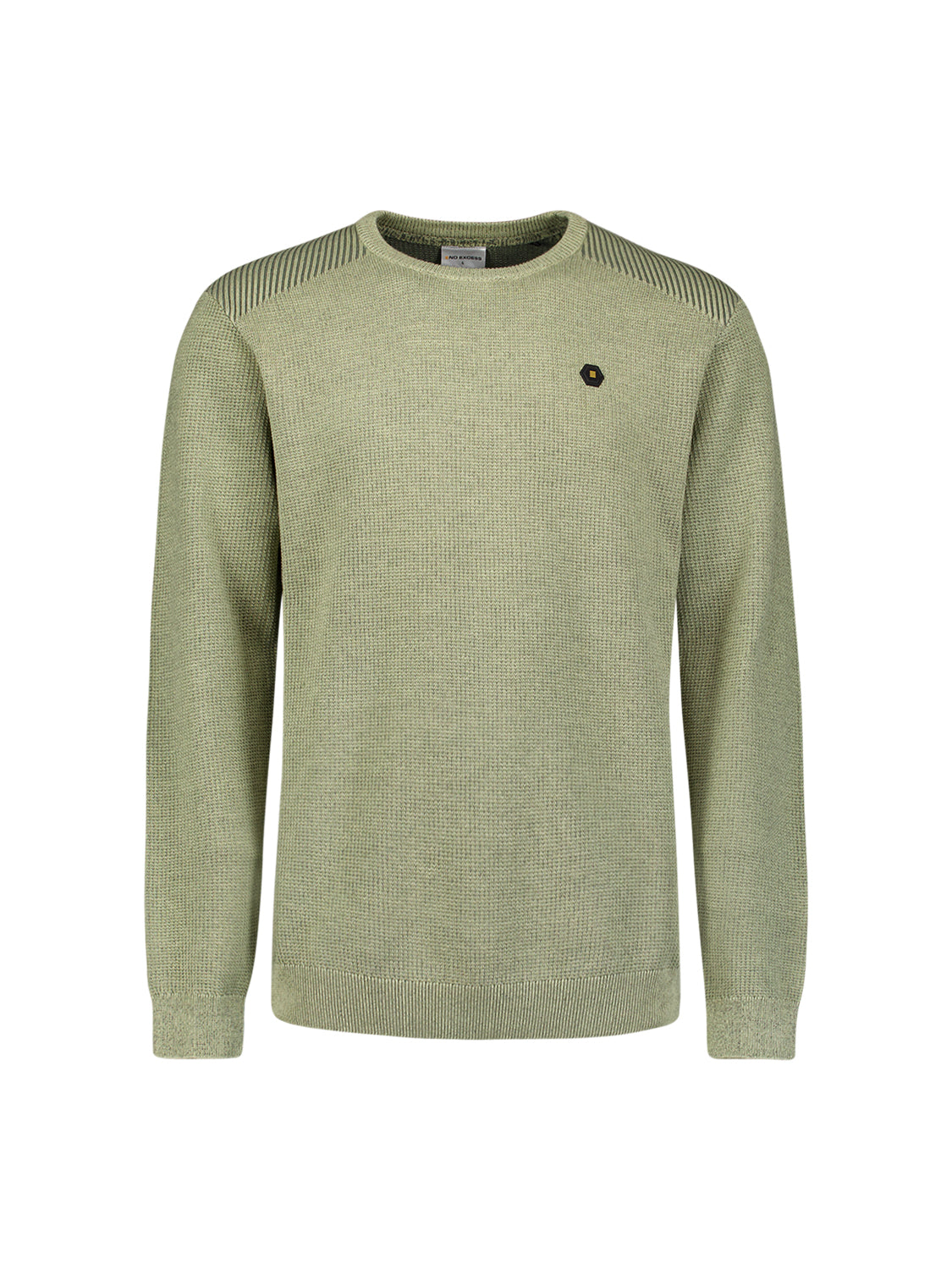 Shoulder rib jumper | Light Moss