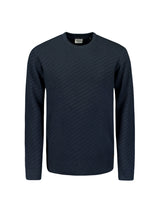 Diagonal knit jumper | Night