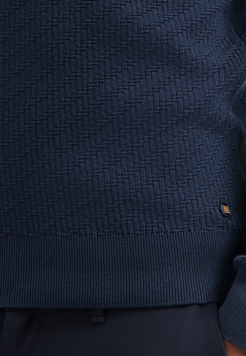 Diagonal knit jumper | Night