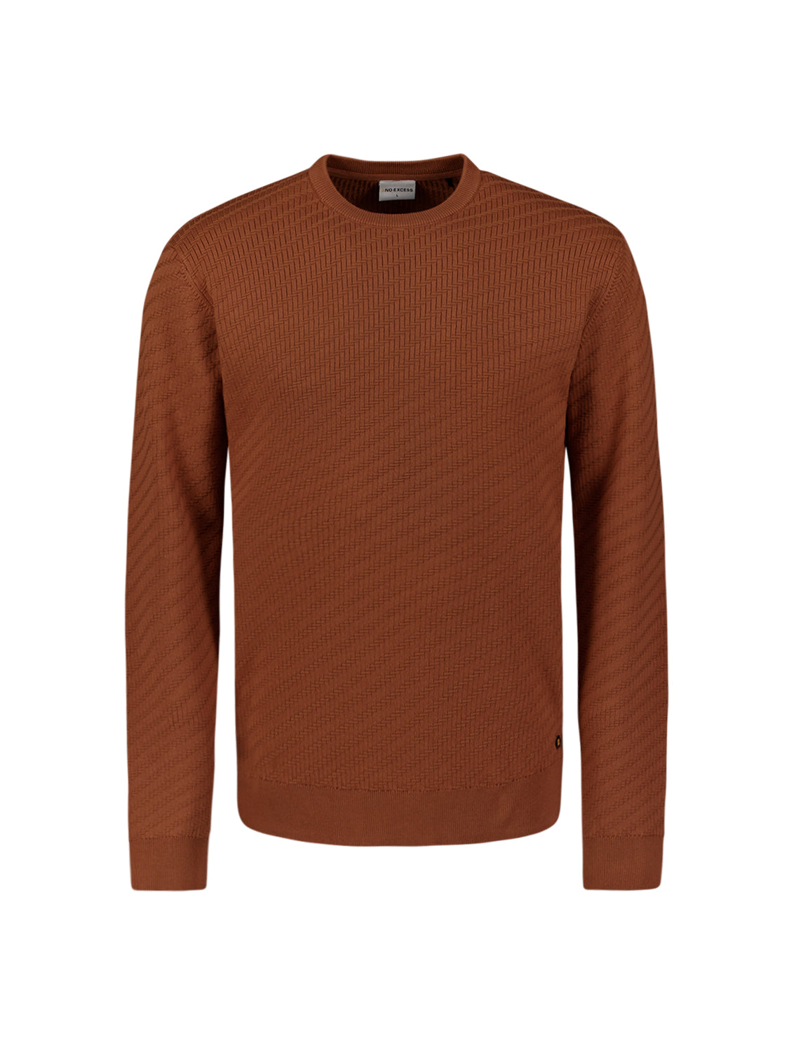 Diagonal knit jumper | Terra