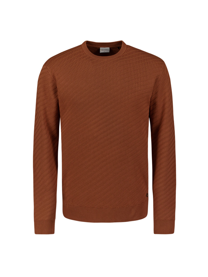 Diagonal knit jumper | Terra