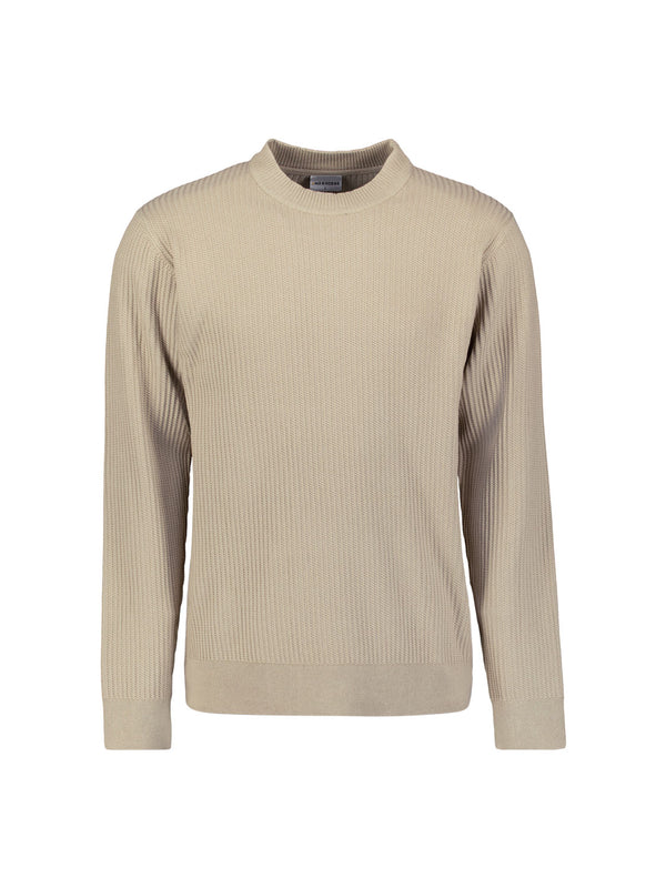 Ribbed jumper | Sand