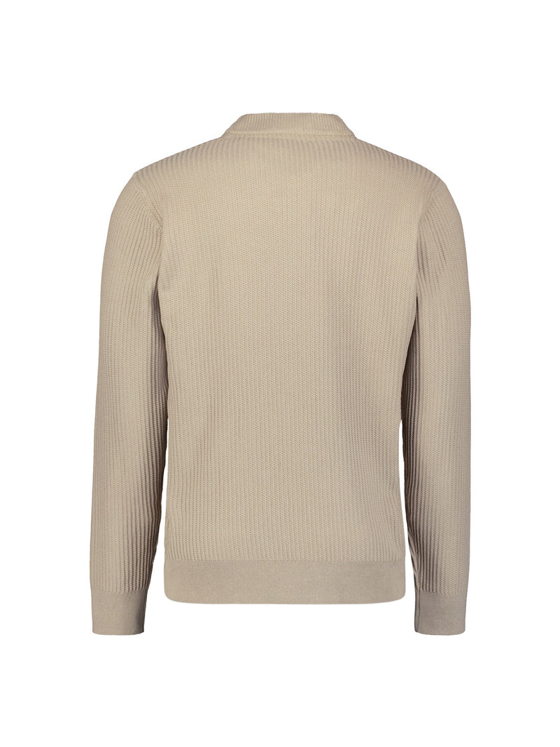 Ribbed jumper | Sand