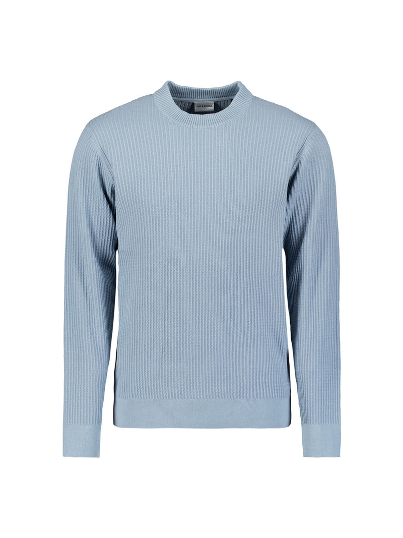 Ribbed jumper | Dusty Blue
