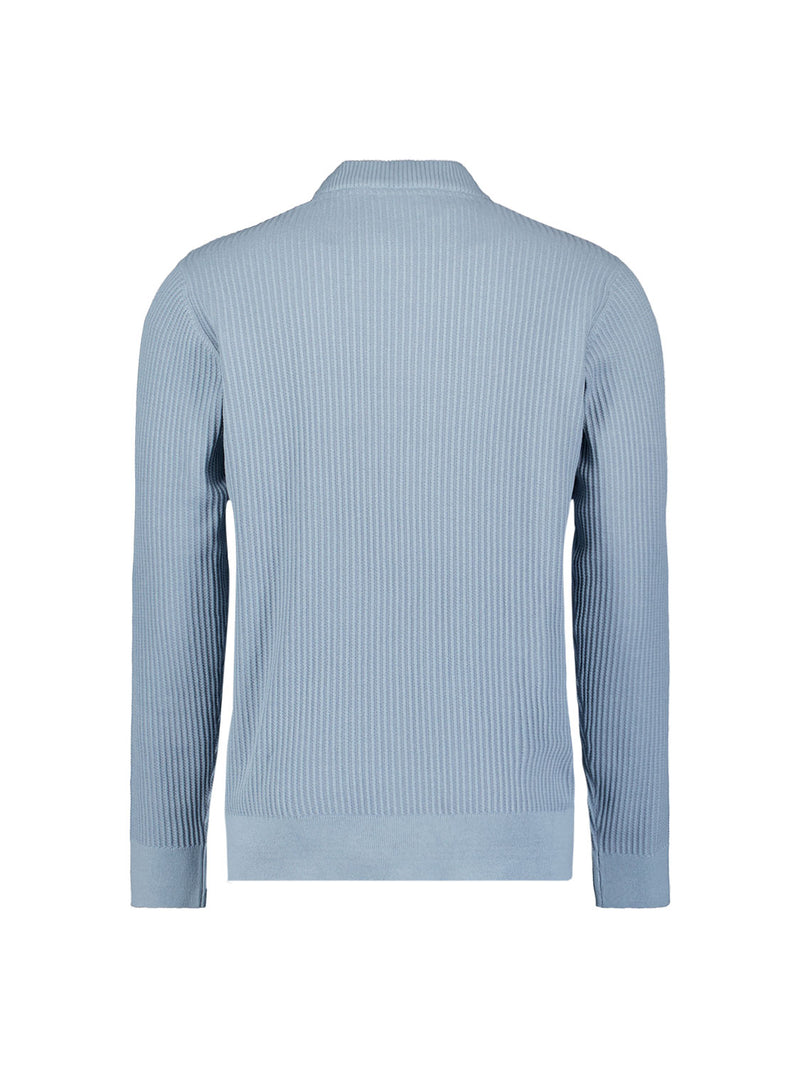 Ribbed jumper | Dusty Blue