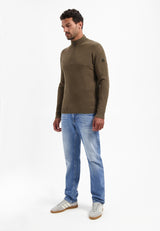 Heavy rib knitted jumper | Taupe
