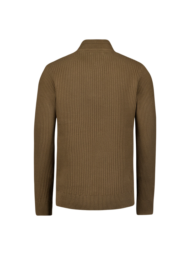 Heavy rib knitted jumper | Taupe