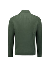 Heavy rib knitted jumper | Dark Green