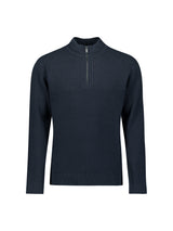 Heavy rib knitted jumper | Night