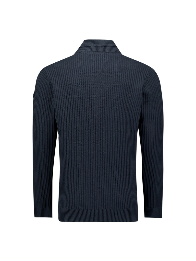 Heavy rib knitted jumper | Night