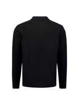 Half-zip polo jumper | Black