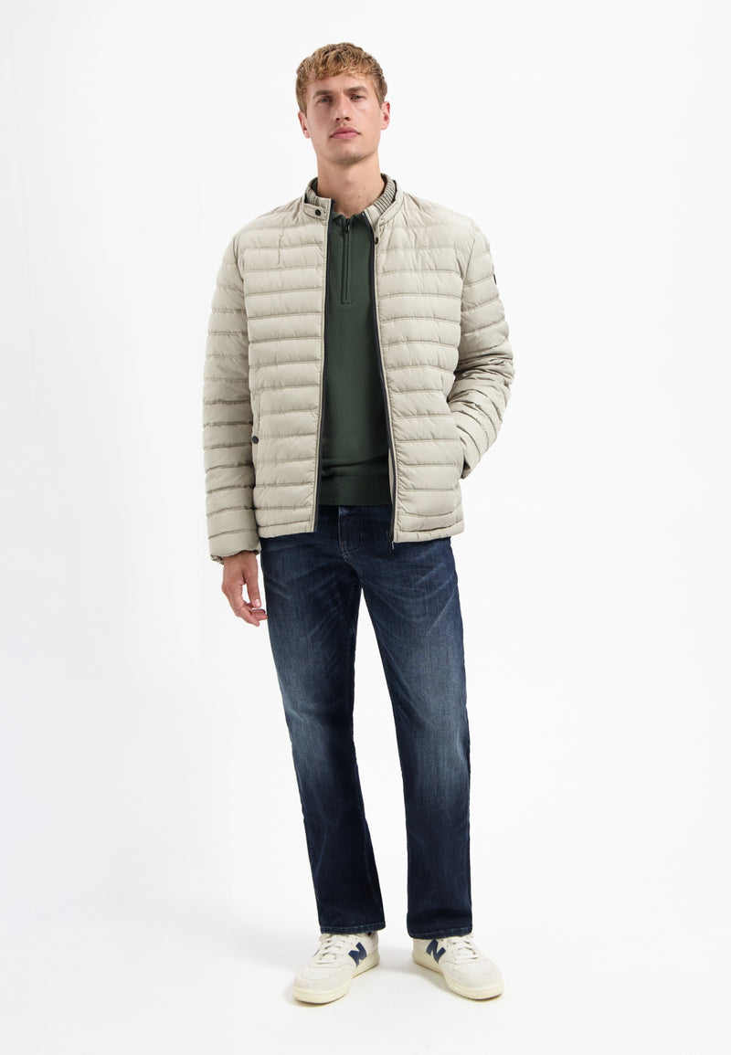 Half-zip polo jumper | Dark Green