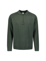 Half-zip polo jumper | Dark Green