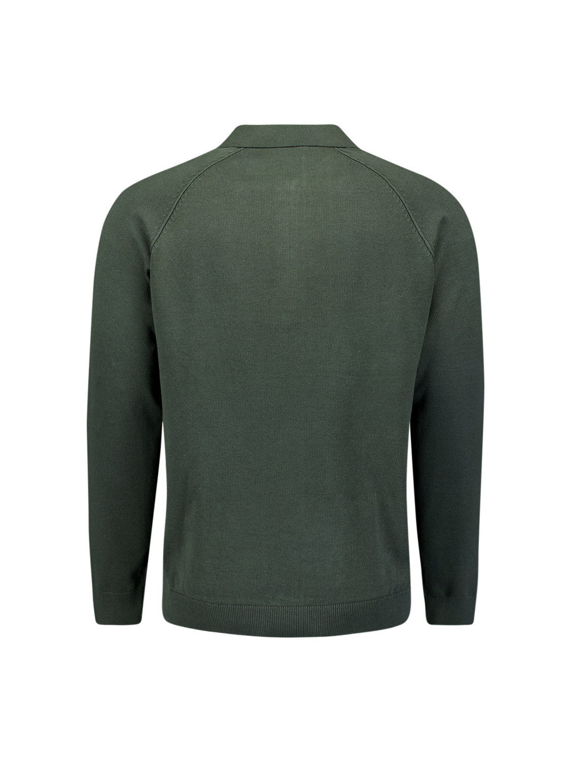 Half-zip polo jumper | Dark Green