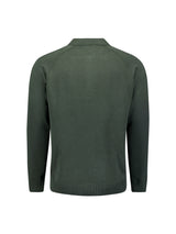 Half-zip polo jumper | Dark Green