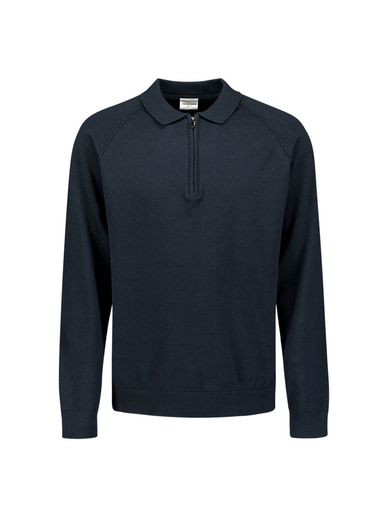 Half-zip polo jumper | Night
