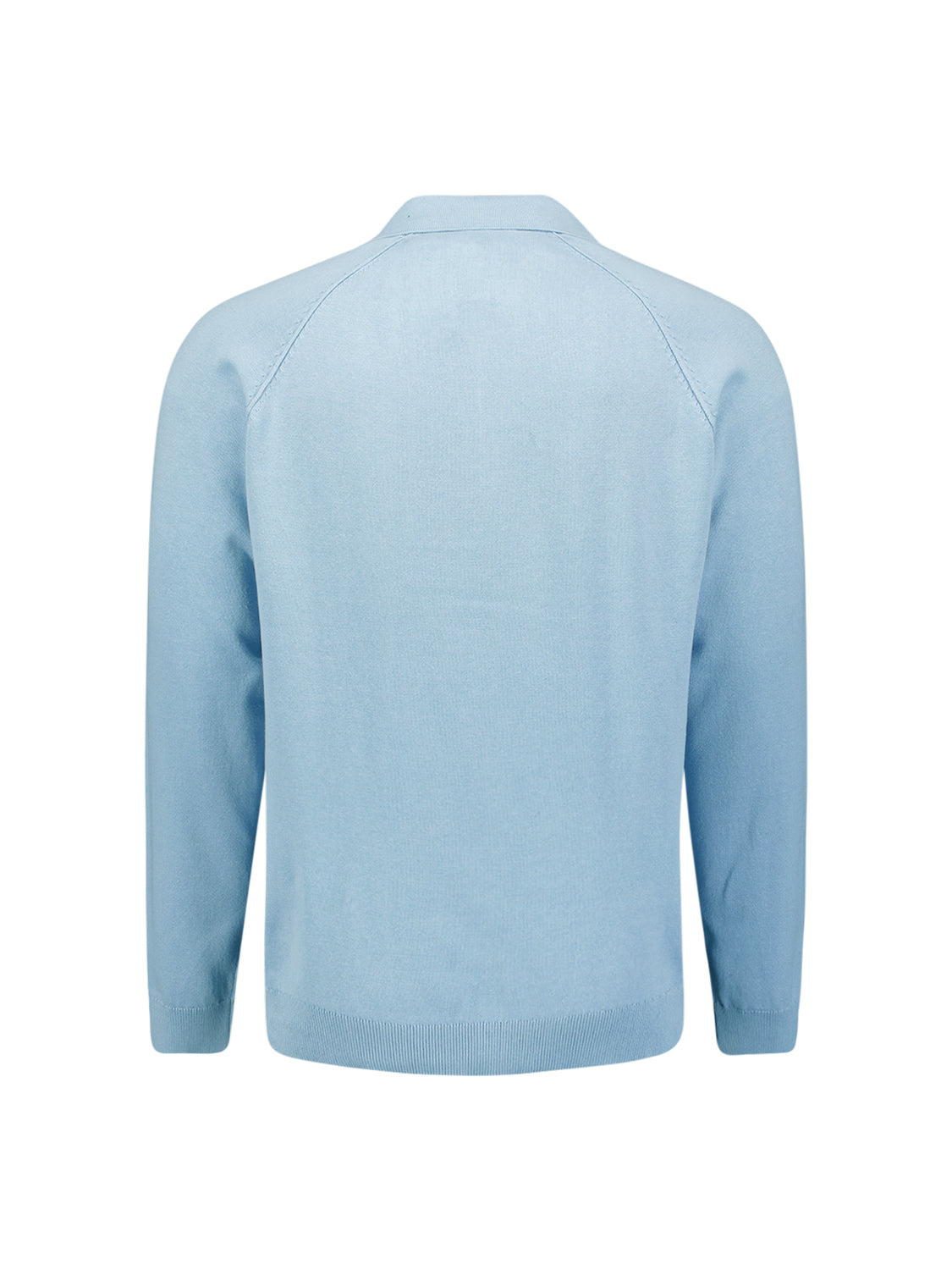 Half-zip polo jumper | Dusty Blue