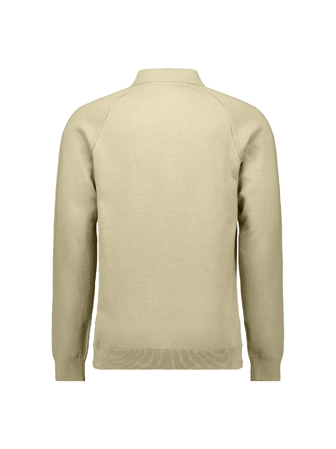 Half-zip polo jumper | Light Moss