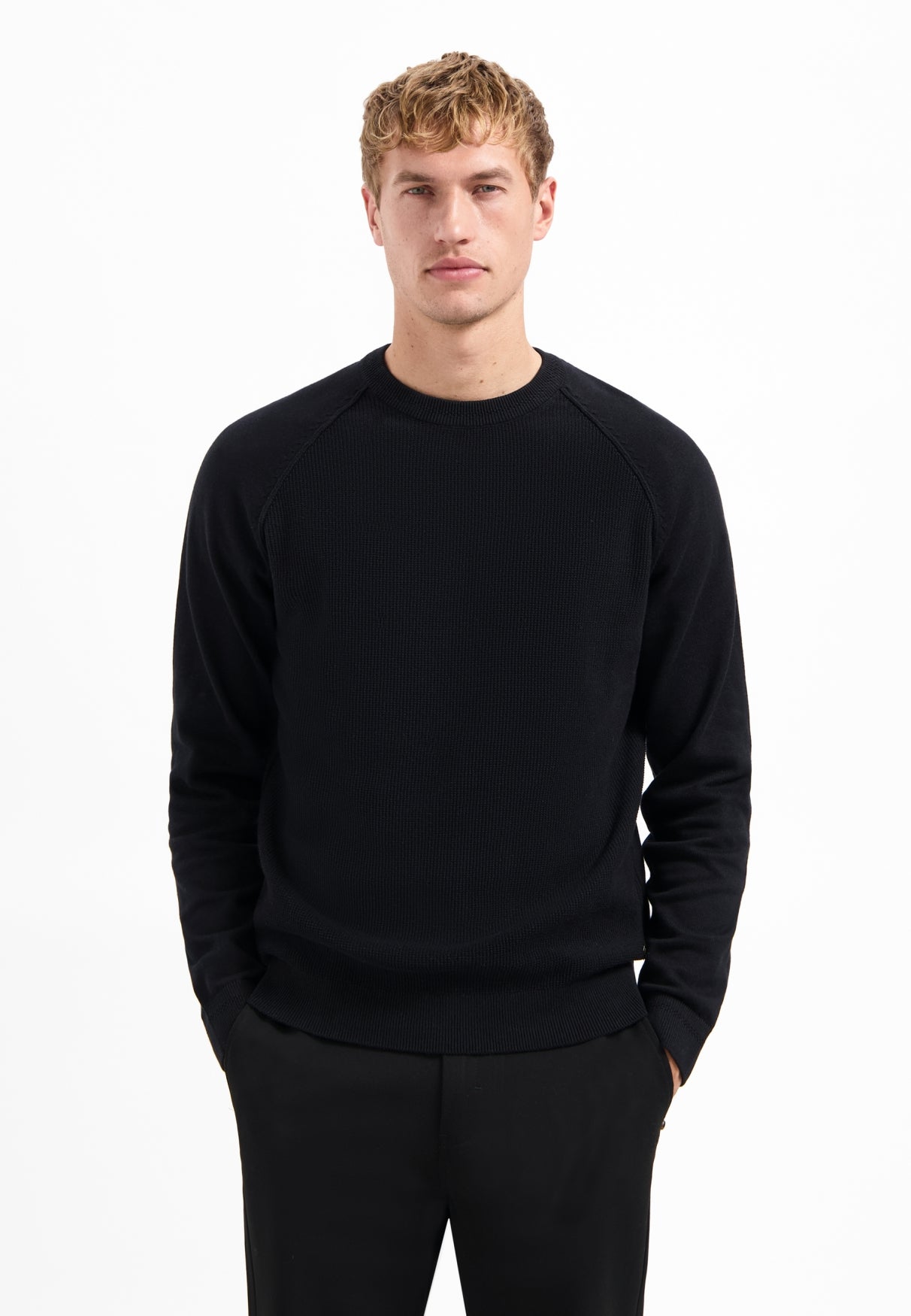 Waffle jumper | Black