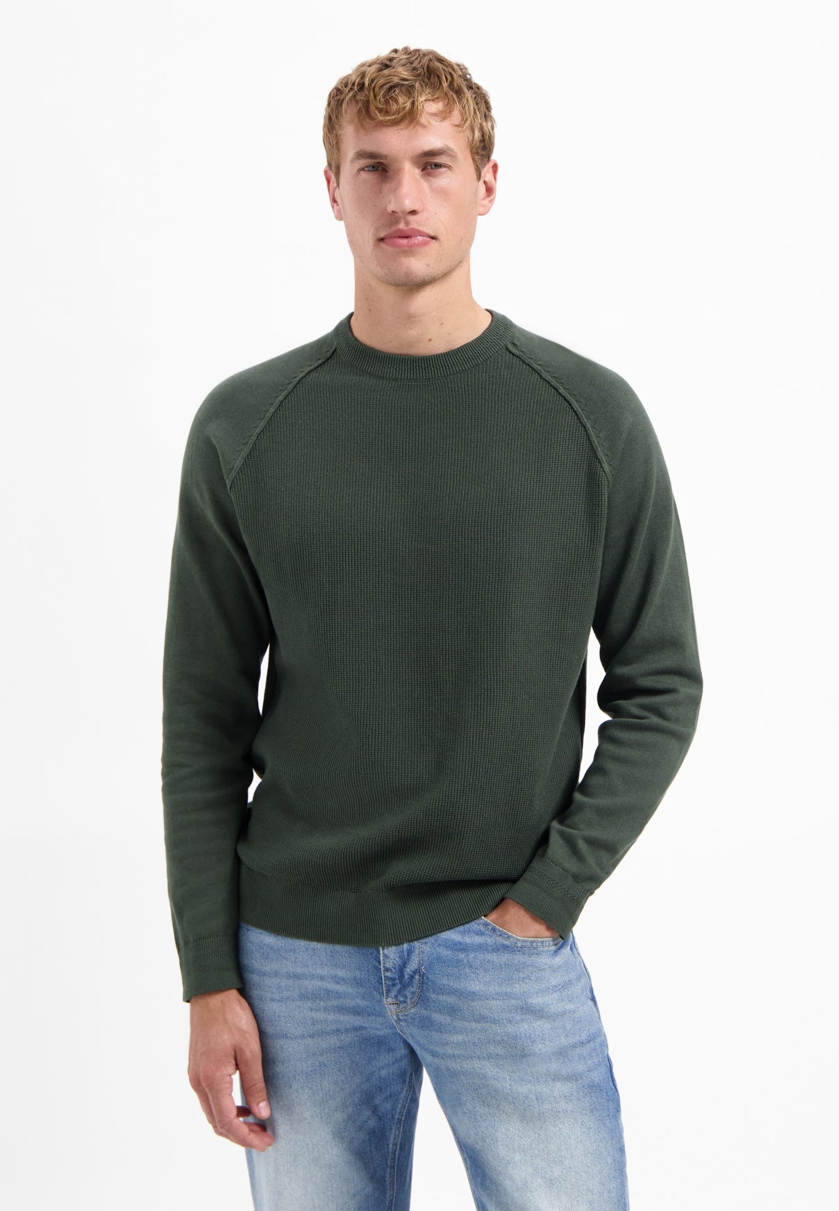 Waffle jumper | Dark Green
