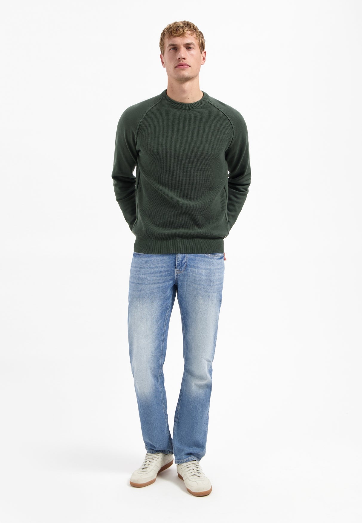 Waffle jumper | Dark Green