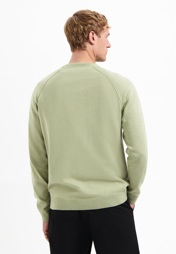 Waffle jumper | Light Moss