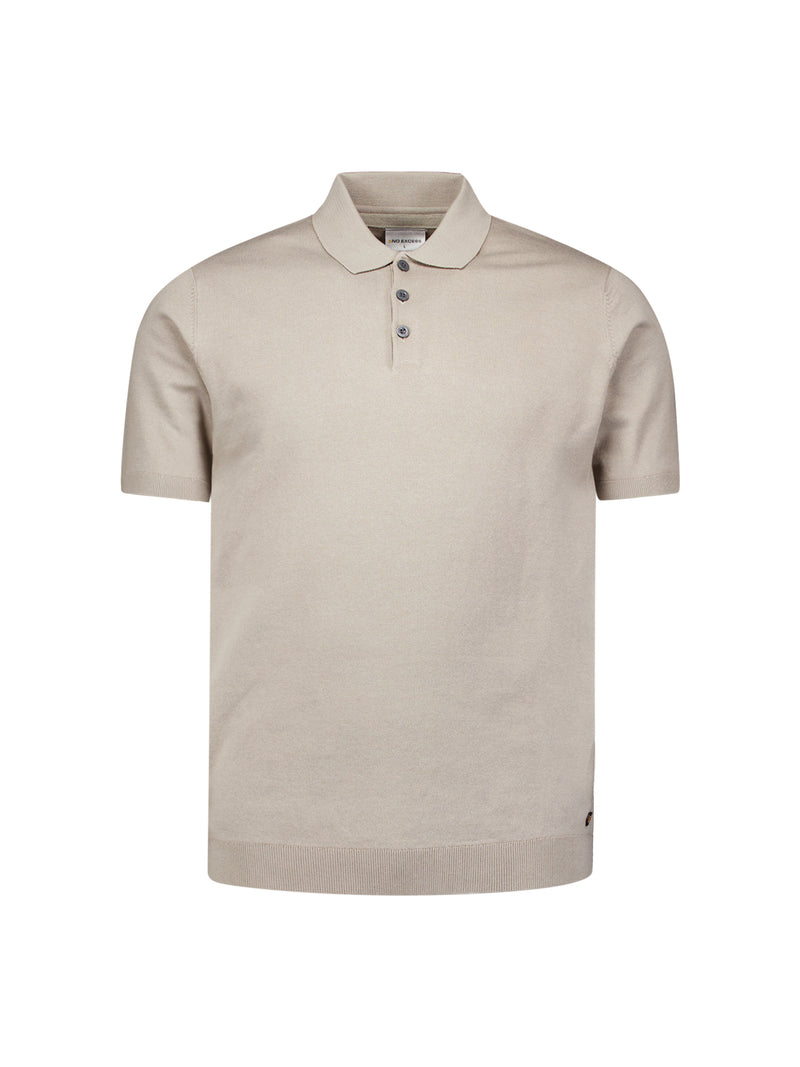 Knitted polo | Clay