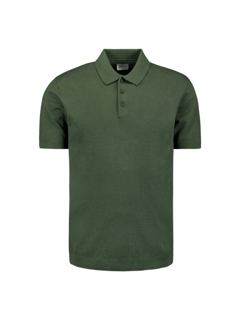 Knitted polo | Dark Green