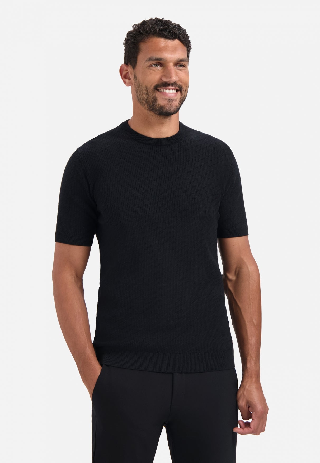 Knitted T-shirt | Black