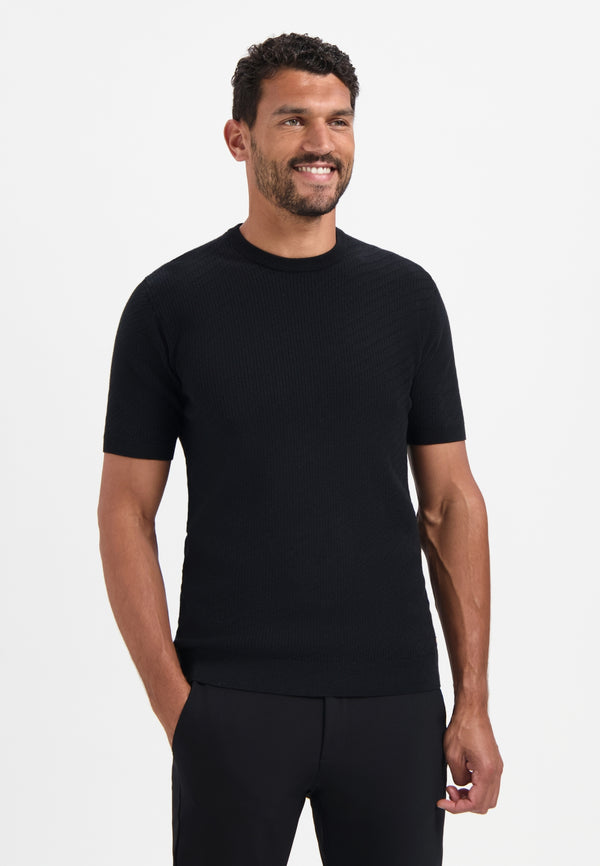 Knitted T-shirt | Black