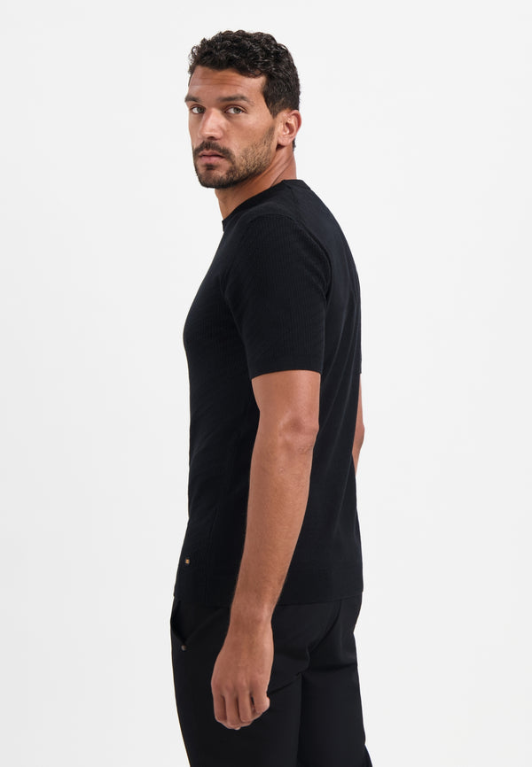 Knitted T-shirt | Black