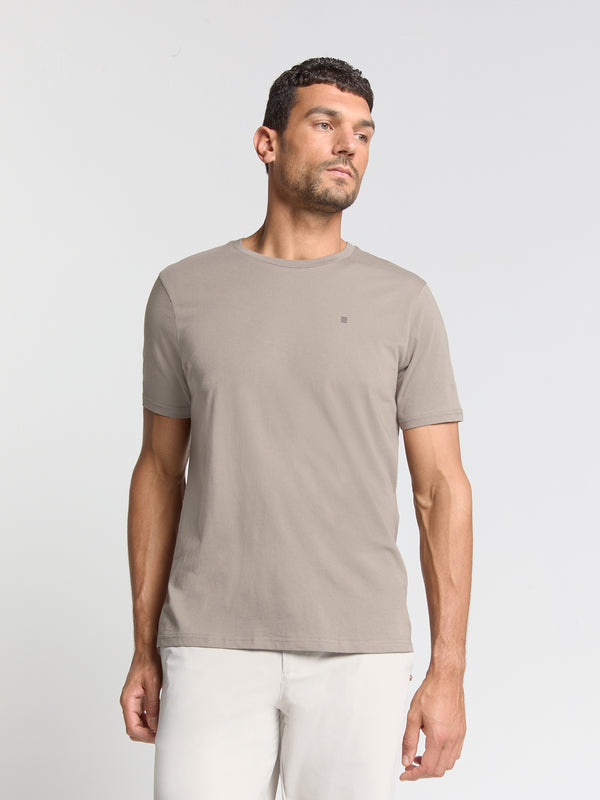 Crewneck T-shirt | Clay