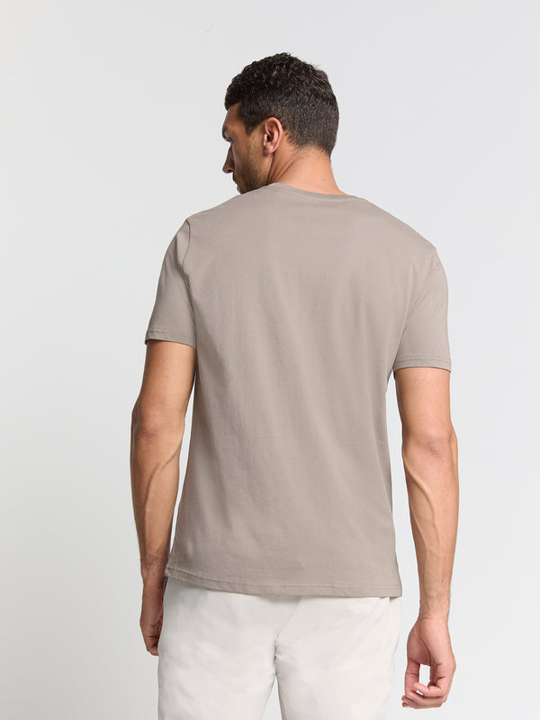 Crewneck T-shirt | Clay