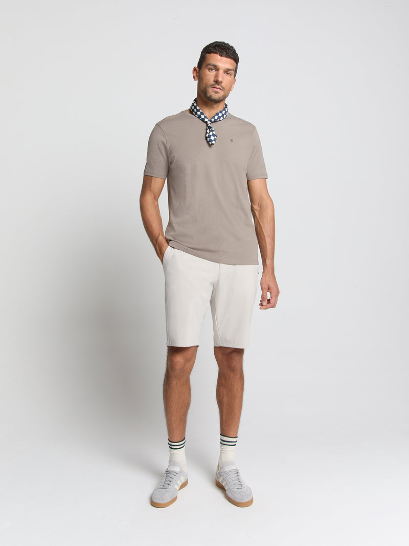 Crewneck T-shirt | Clay